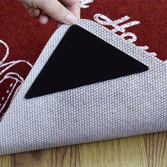 12pcs Triangle Rug Grippers Non Slip Carpet Double Sided Stickers