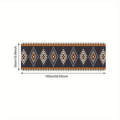 Geometric Print Kitchen Rug Non Slip Stylish Indoor Mat for Home Decor