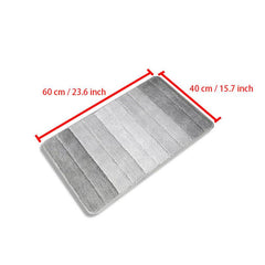 Soft Bath Mat Non Slip Bathroom Rug Quick Dry Machine Washable