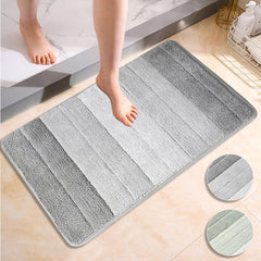 Soft Bath Mat Non Slip Bathroom Rug Quick Dry Machine Washable