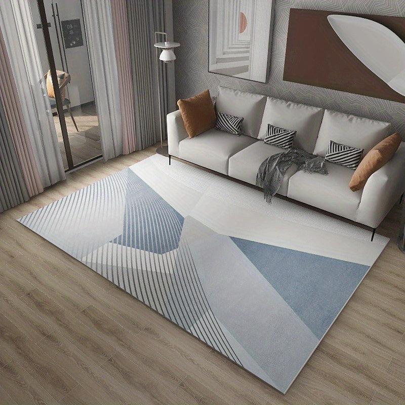 Geometric Non Slip Living Room Carpet 47x62in