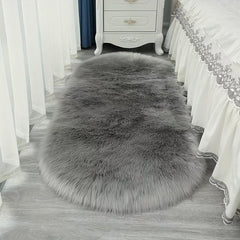 Long Plush Carpet Faux Fur Rug Soft Furry Shag Rug For Bedroom Living Room