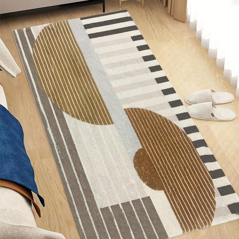 Geometric Bedroom Rug Non-Slip Floor Mat Living Room Area Rug