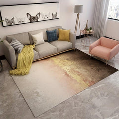 Modern Abstract Area Rugs Soft Crystal Velvet Carpet With TPR Anti-slip Bottom