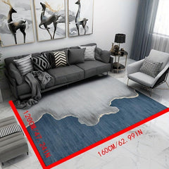 Modern Abstract Area Rugs Soft Crystal Velvet Carpet With TPR Anti-slip Bottom