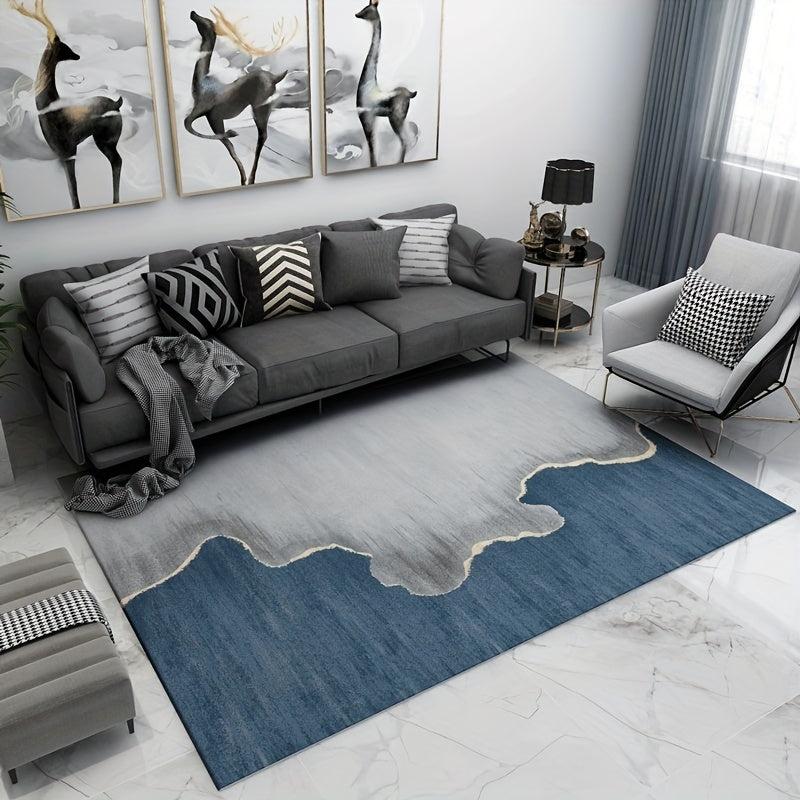 Modern Abstract Area Rugs Soft Crystal Velvet Carpet With TPR Anti-slip Bottom