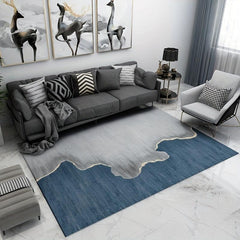 Modern Abstract Area Rugs Soft Crystal Velvet Carpet With TPR Anti-slip Bottom