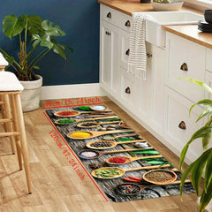 Soft Thickened Kitchen Floor Mat Spoon Non-slip Waterproof Doormat