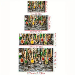 Soft Thickened Kitchen Floor Mat Spoon Non-slip Waterproof Doormat