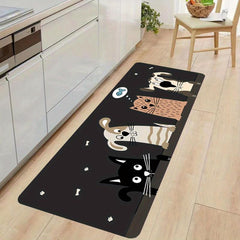 2pcs Kitchen Rug Set Memory Foam Absorbent Anti Fatigue Runner Waterproof Soft