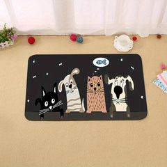 2pcs Kitchen Rug Set Memory Foam Absorbent Anti Fatigue Runner Waterproof Soft