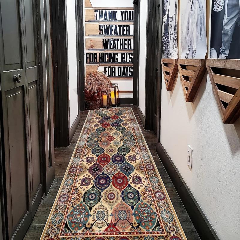 Vintage Persian Hallway Runner Rug Washable Non Slip Kitchen Rug