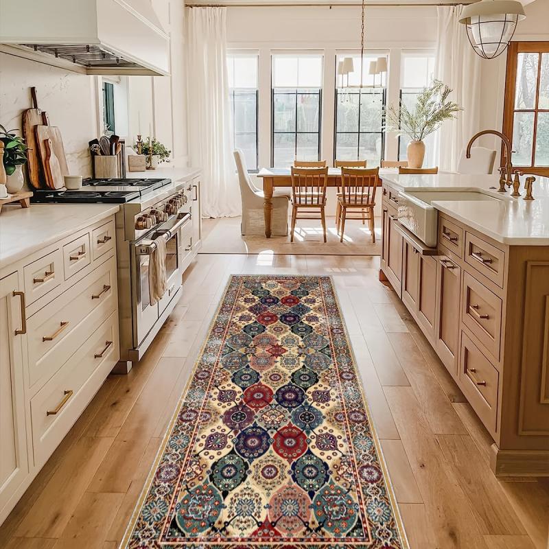 Vintage Persian Hallway Runner Rug Washable Non Slip Kitchen Rug