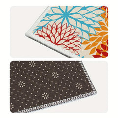 Absorbent Non Slip Floral Carpet 19.69x118.11 Inches