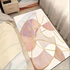 Large Abstract Area Rug 4X5 25ft Anti-Fatigue Shaggy Carpet Home Decor