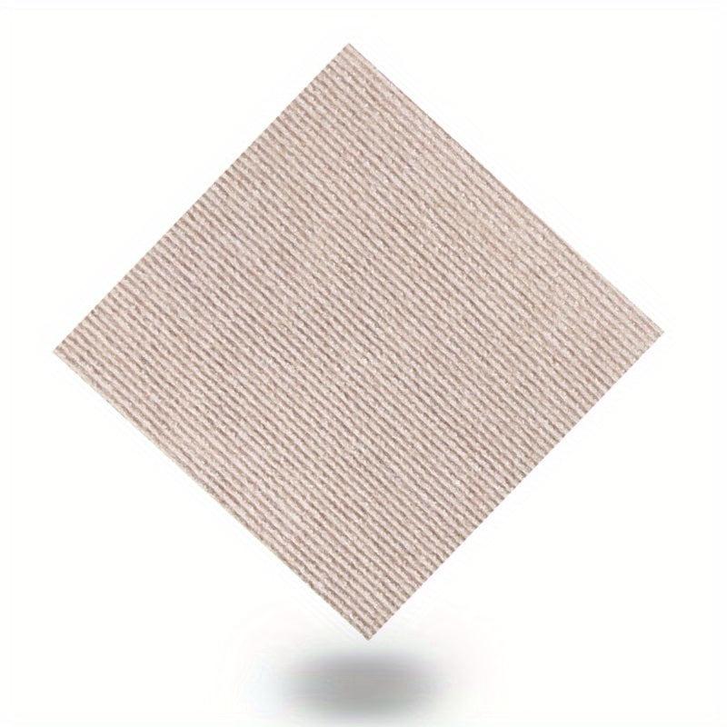 10pcs Adhesive Non Slip Floor Mats 12x12in Easy Install Washable Indoor