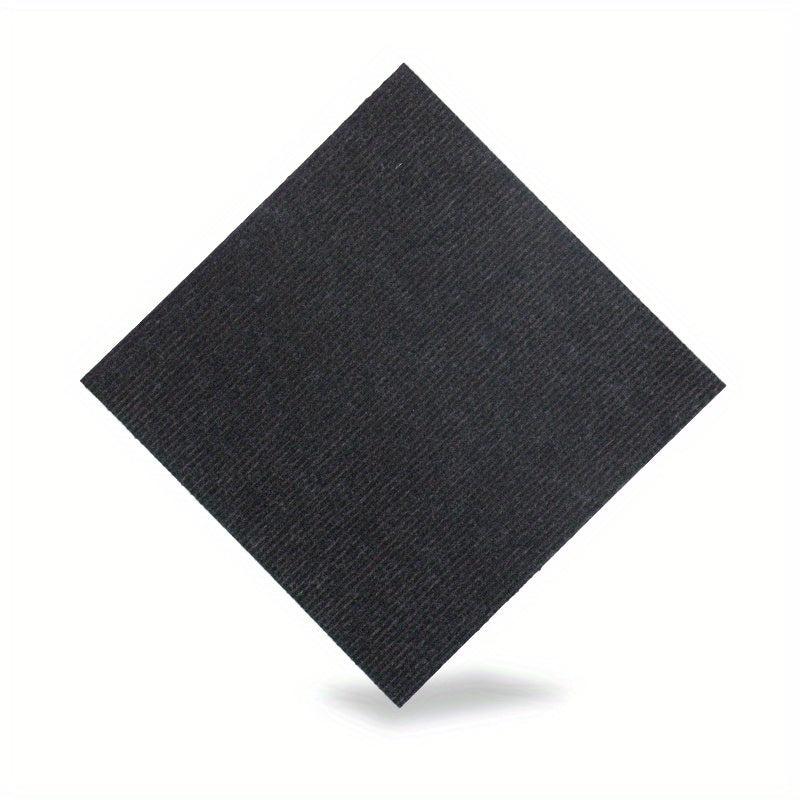 10pcs Adhesive Non Slip Floor Mats 12x12in Easy Install Washable Indoor