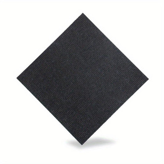 10pcs Adhesive Non Slip Floor Mats 12x12in Easy Install Washable Indoor