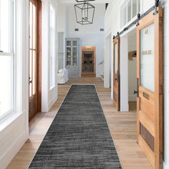 Soft Fluffy Absorbent Rug Runner Non Slip Hallway Faux Wool Rug