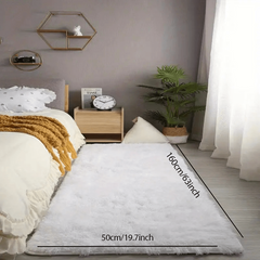 Soft Plush Shaggy Area Rugs Fluffy Floor Carpet Bedroom Living Room Bedside Rugs