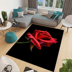 Large Modern Flower Area Rugs Floral Carpet Easy to Maintain