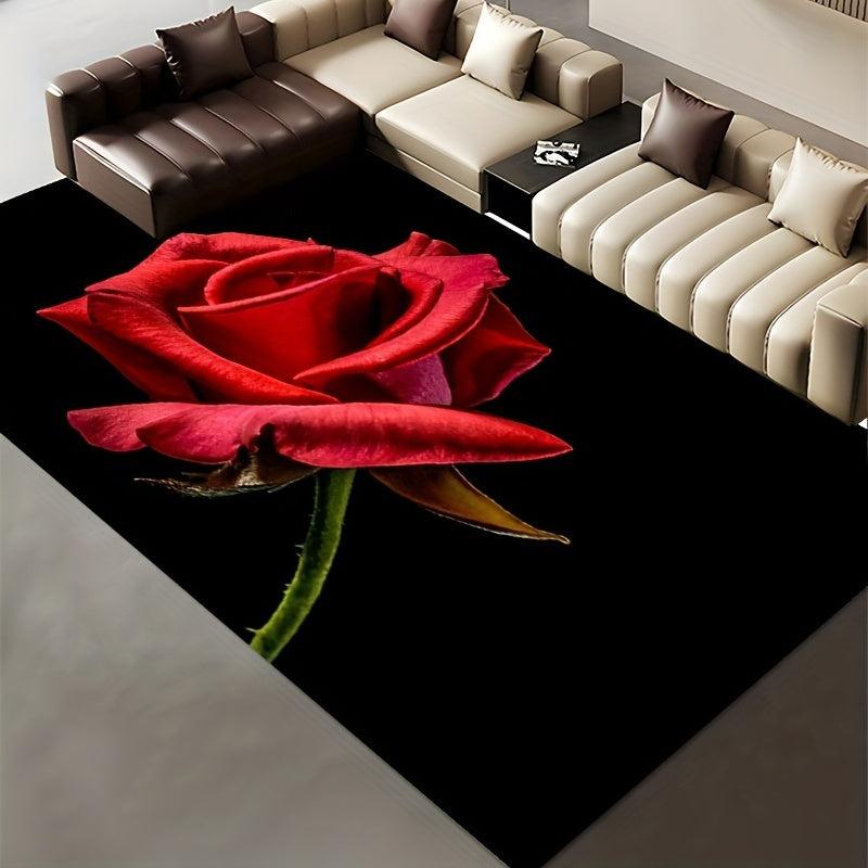 Large Modern Flower Area Rugs Floral Carpet Easy to Maintain