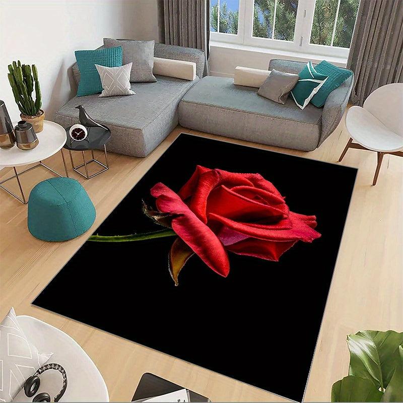 Large Modern Flower Area Rugs Floral Carpet Easy to Maintain