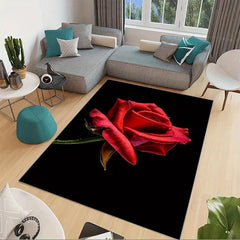 Large Modern Flower Area Rugs Floral Carpet Easy to Maintain