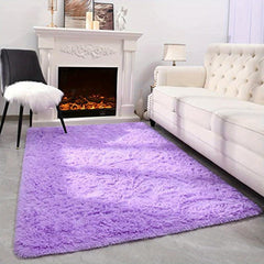 Soft Fluffy Area Rug Large Living Room Bedroom Carpet