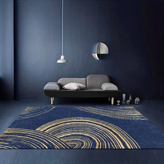 Morandi Golden Wheel Pattern Kitchen Rug Non-slip Floor Decorative Rug