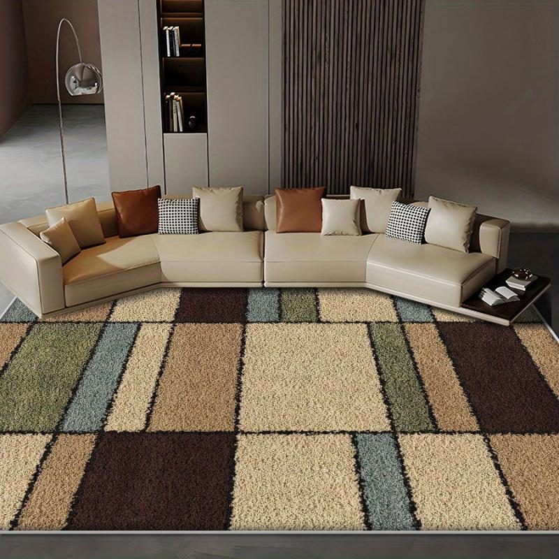 Large Geometric Area Carpet - Stain Resistant and Waterproof