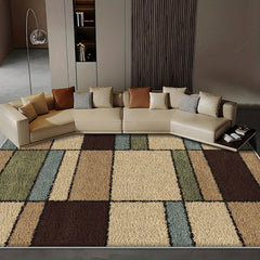 Large Geometric Area Carpet - Stain Resistant and Waterproof