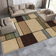 Large Geometric Area Carpet - Stain Resistant and Waterproof