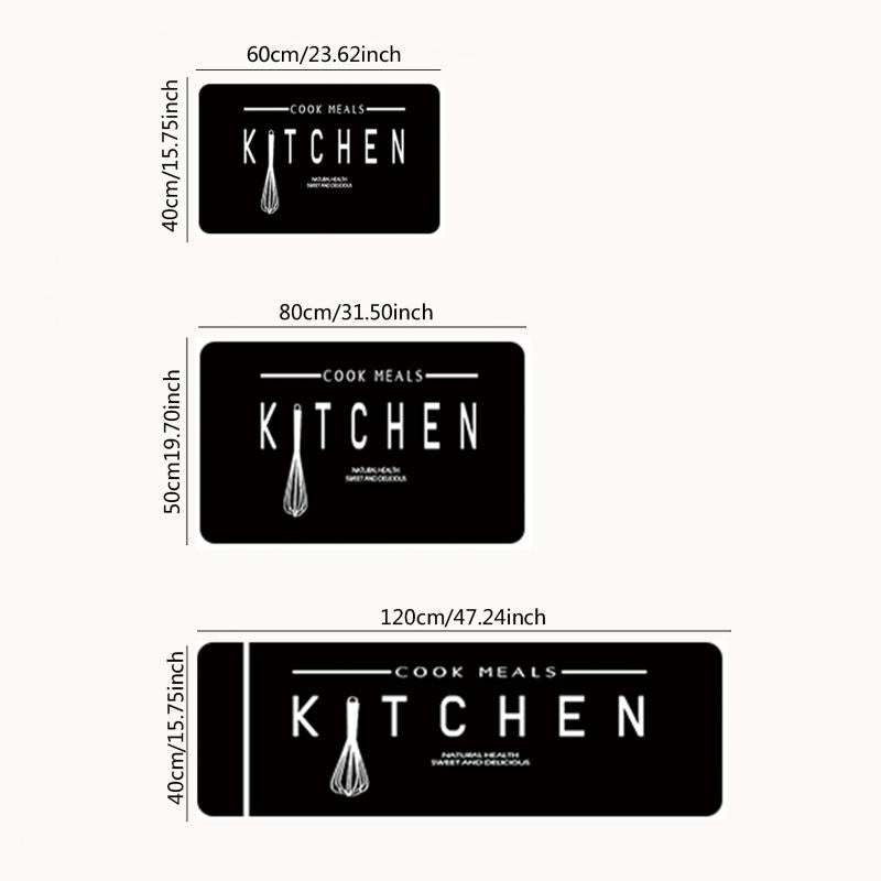 Soft Kitchen Mat Anti Slip Polyester Carpet Absorbent Bath Mat