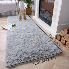 Grey Fluffy Living Room Rugs Shag Area Rug For Bedroom Furry Carpet