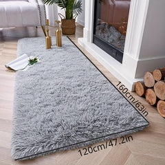 Grey Fluffy Living Room Rugs Shag Area Rug For Bedroom Furry Carpet