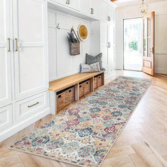 Long Oriental Hallway Rug Runner Soft Non Slip Washable Stair Carpet