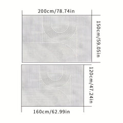 Line Drawing Non Shedding Anti slip Floor Carpet For Living Room Bedroom
