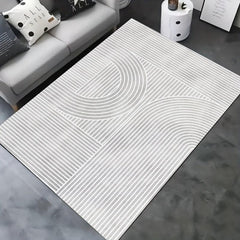 Line Drawing Non Shedding Anti slip Floor Carpet For Living Room Bedroom