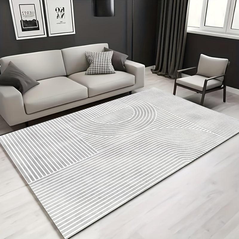 Line Drawing Non Shedding Anti slip Floor Carpet For Living Room Bedroom