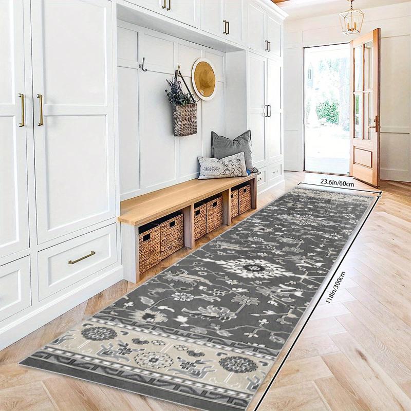 Soft 2'X10' Runner Rug Non Slip Washable Stair Carpet Hallway Kitchen Mat