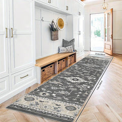 Soft 2'X10' Runner Rug Non Slip Washable Stair Carpet Hallway Kitchen Mat