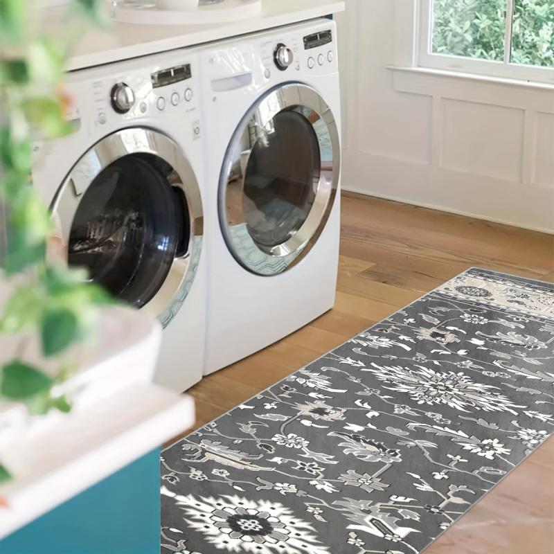 Soft 2'X10' Runner Rug Non Slip Washable Stair Carpet Hallway Kitchen Mat