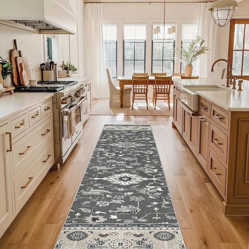 Soft 2'X10' Runner Rug Non Slip Washable Stair Carpet Hallway Kitchen Mat