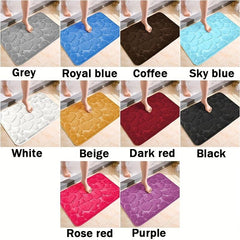Soft Non Slip Memory Foam Bath Mat Absorbent Machine Washable Comfortable