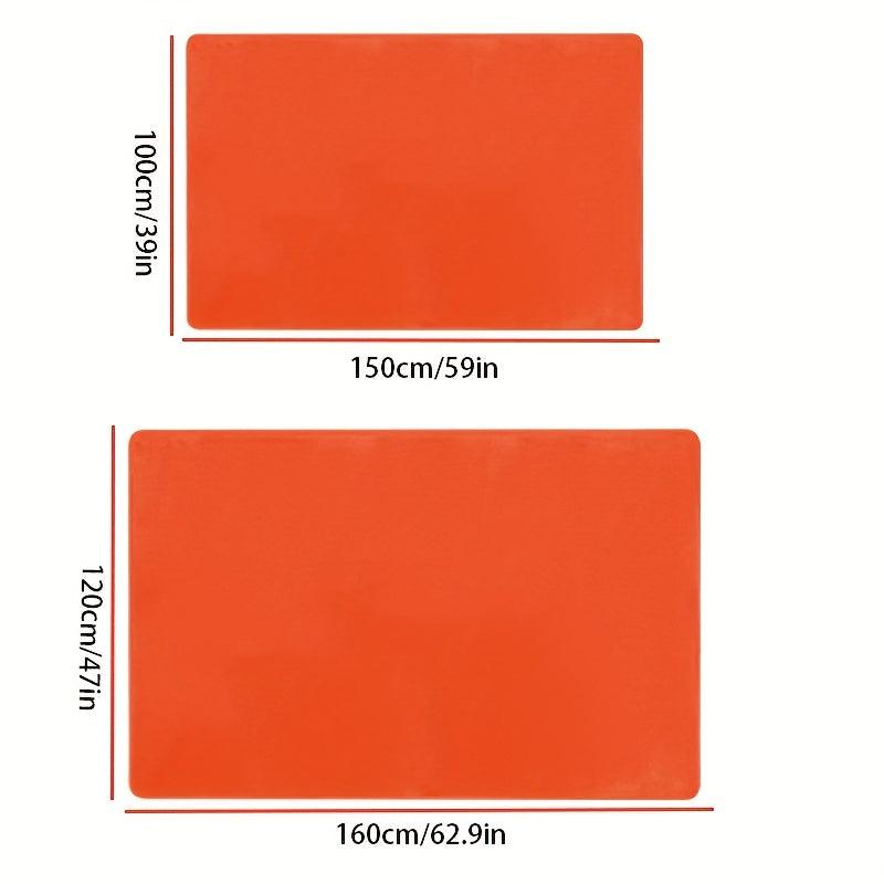 Pure Orange Anti Fatigue Kitchen Rug
