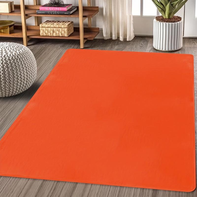 Pure Orange Anti Fatigue Kitchen Rug