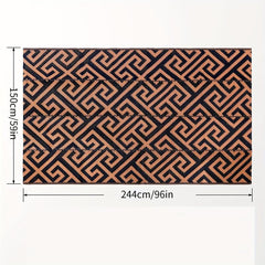 Reversible Plastic Patio Rug Lightweight Outdoor Mat for Patio RV Cam