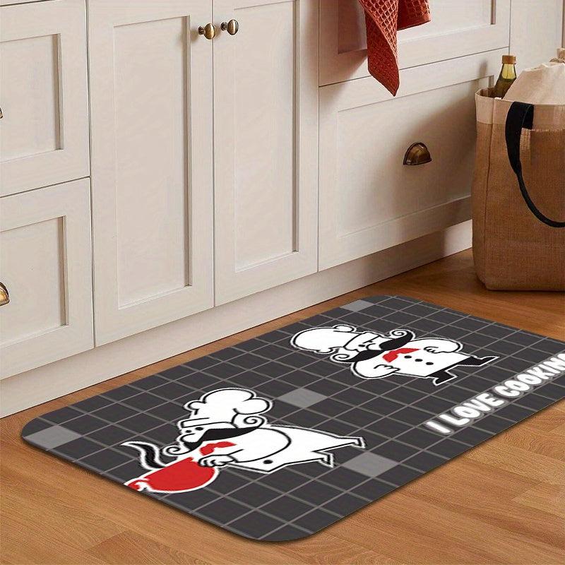 Absorbent Cartoon Bathmat with Non Slip Design