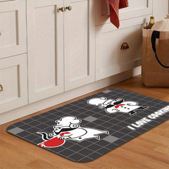 Absorbent Cartoon Bathmat with Non Slip Design